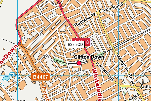 BS8 2QD map - OS VectorMap District (Ordnance Survey) BS8 2QD map - OS VectorMap District (Ordnance Survey)