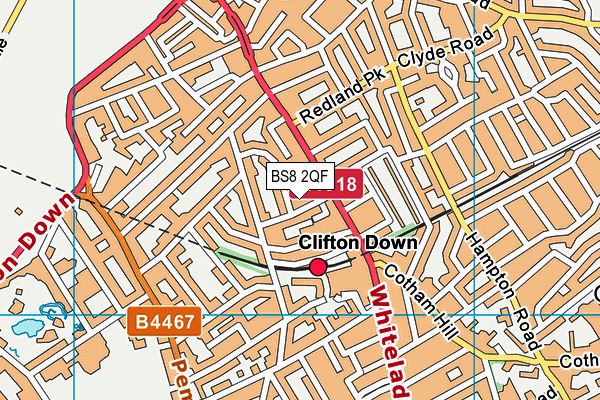 BS8 2QF map - OS VectorMap District (Ordnance Survey) BS8 2QF map - OS VectorMap District (Ordnance Survey)