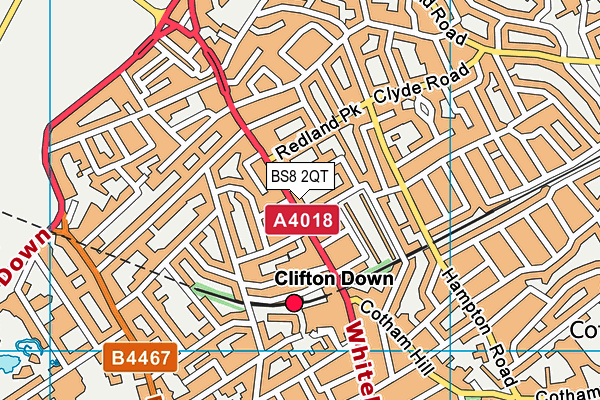 BS8 2QT map - OS VectorMap District (Ordnance Survey) BS8 2QT map - OS VectorMap District (Ordnance Survey)