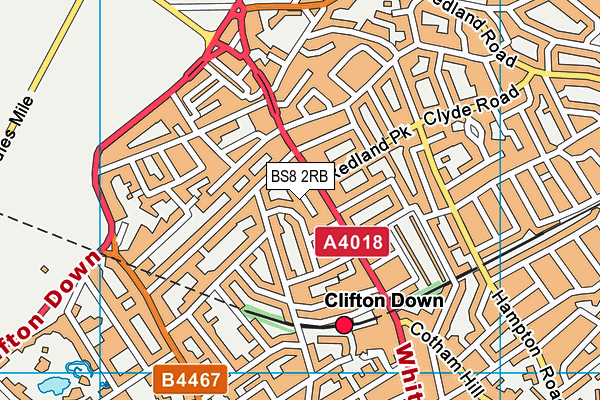 BS8 2RB map - OS VectorMap District (Ordnance Survey) BS8 2RB map - OS VectorMap District (Ordnance Survey)
