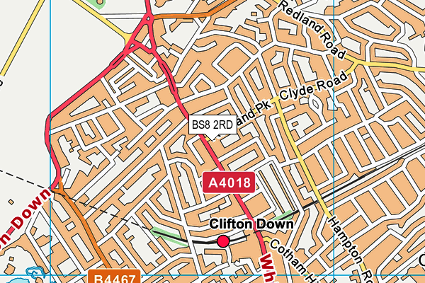 BS8 2RD map - OS VectorMap District (Ordnance Survey) BS8 2RD map - OS VectorMap District (Ordnance Survey)