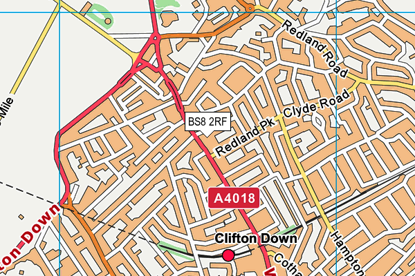 BS8 2RF map - OS VectorMap District (Ordnance Survey) BS8 2RF map - OS VectorMap District (Ordnance Survey)