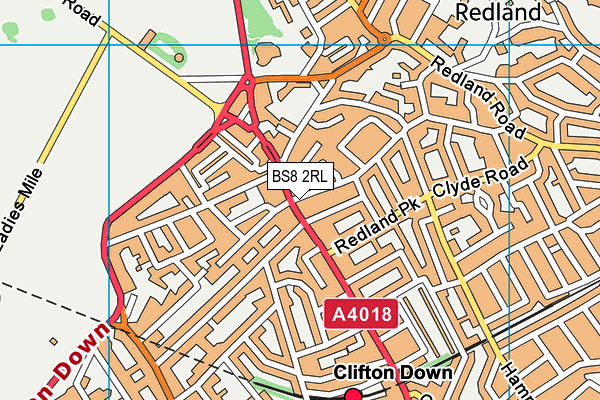 BS8 2RL map - OS VectorMap District (Ordnance Survey) BS8 2RL map - OS VectorMap District (Ordnance Survey)