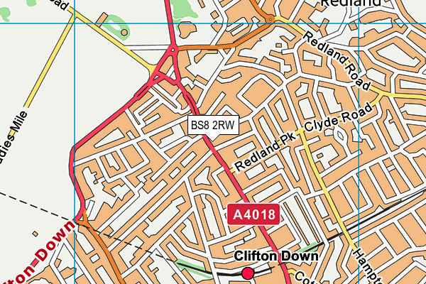 BS8 2RW map - OS VectorMap District (Ordnance Survey) BS8 2RW map - OS VectorMap District (Ordnance Survey)