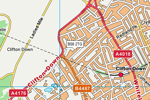 BS8 2TG map - OS VectorMap District (Ordnance Survey) BS8 2TG map - OS VectorMap District (Ordnance Survey)