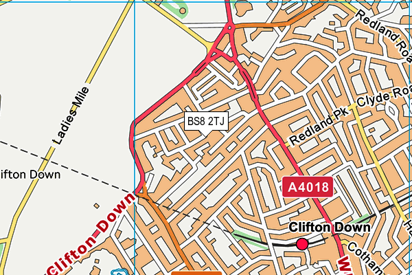 BS8 2TJ map - OS VectorMap District (Ordnance Survey) BS8 2TJ map - OS VectorMap District (Ordnance Survey)