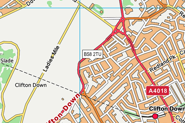 BS8 2TU map - OS VectorMap District (Ordnance Survey) BS8 2TU map - OS VectorMap District (Ordnance Survey)