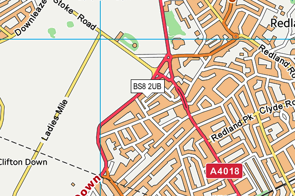 BS8 2UB map - OS VectorMap District (Ordnance Survey) BS8 2UB map - OS VectorMap District (Ordnance Survey)