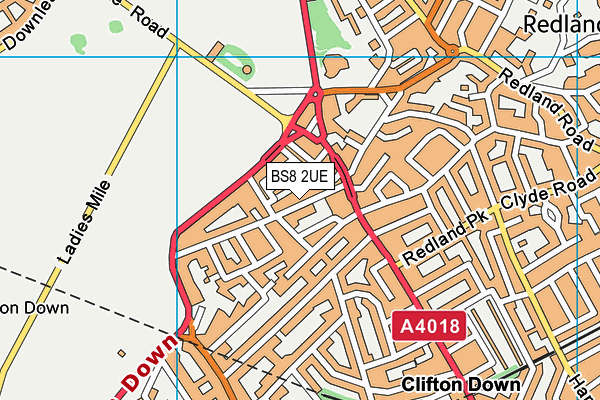 BS8 2UE map - OS VectorMap District (Ordnance Survey) BS8 2UE map - OS VectorMap District (Ordnance Survey)