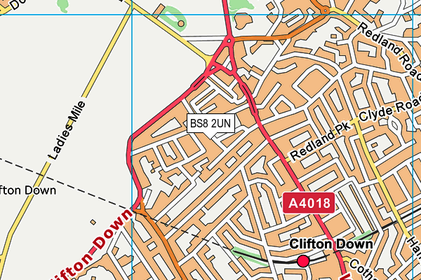 BS8 2UN map - OS VectorMap District (Ordnance Survey) BS8 2UN map - OS VectorMap District (Ordnance Survey)