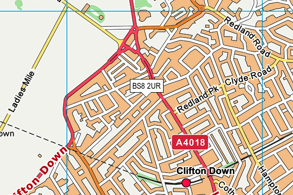 BS8 2UR map - OS VectorMap District (Ordnance Survey) BS8 2UR map - OS VectorMap District (Ordnance Survey)