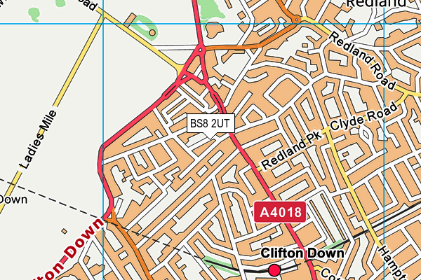 BS8 2UT map - OS VectorMap District (Ordnance Survey)