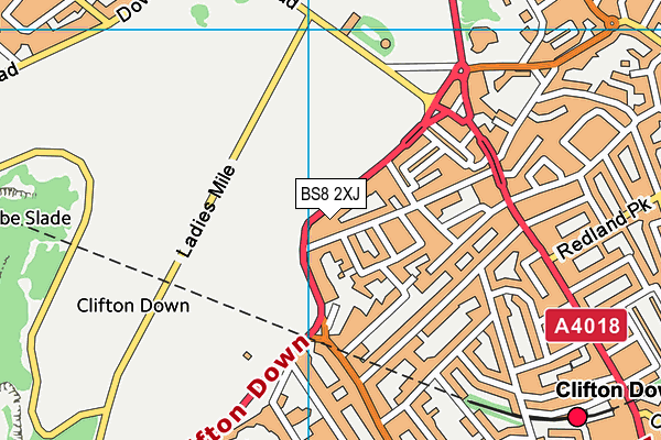 BS8 2XJ map - OS VectorMap District (Ordnance Survey) BS8 2XJ map - OS VectorMap District (Ordnance Survey)