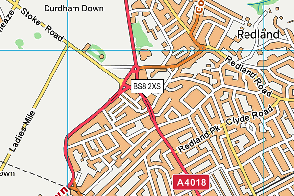 BS8 2XS map - OS VectorMap District (Ordnance Survey) BS8 2XS map - OS VectorMap District (Ordnance Survey)