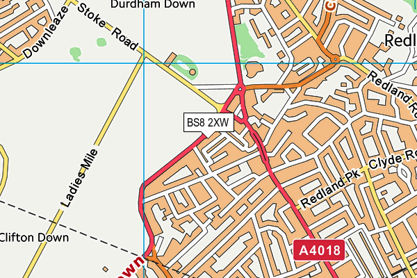 BS8 2XW map - OS VectorMap District (Ordnance Survey) BS8 2XW map - OS VectorMap District (Ordnance Survey)