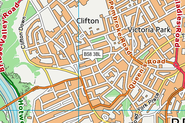 BS8 3BL map - OS VectorMap District (Ordnance Survey) BS8 3BL map - OS VectorMap District (Ordnance Survey)