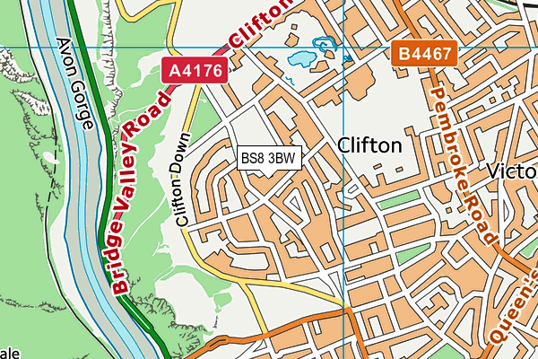 BS8 3BW map - OS VectorMap District (Ordnance Survey) BS8 3BW map - OS VectorMap District (Ordnance Survey)