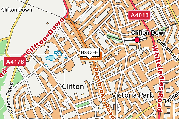 BS8 3EE map - OS VectorMap District (Ordnance Survey) BS8 3EE map - OS VectorMap District (Ordnance Survey)