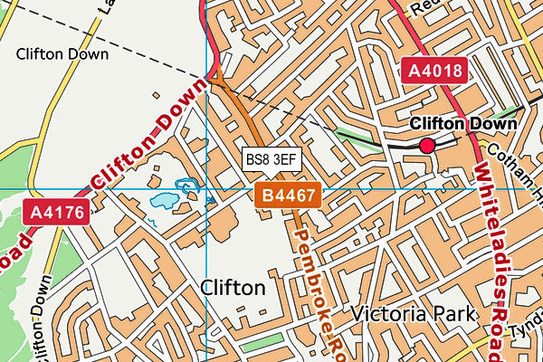 BS8 3EF map - OS VectorMap District (Ordnance Survey) BS8 3EF map - OS VectorMap District (Ordnance Survey)