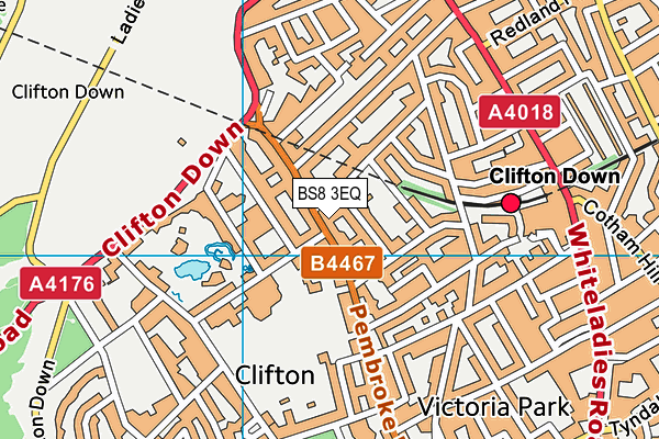 BS8 3EQ map - OS VectorMap District (Ordnance Survey) BS8 3EQ map - OS VectorMap District (Ordnance Survey)