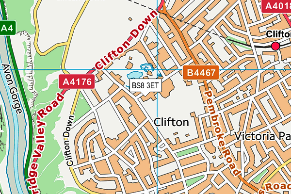 BS8 3ET map - OS VectorMap District (Ordnance Survey) BS8 3ET map - OS VectorMap District (Ordnance Survey)