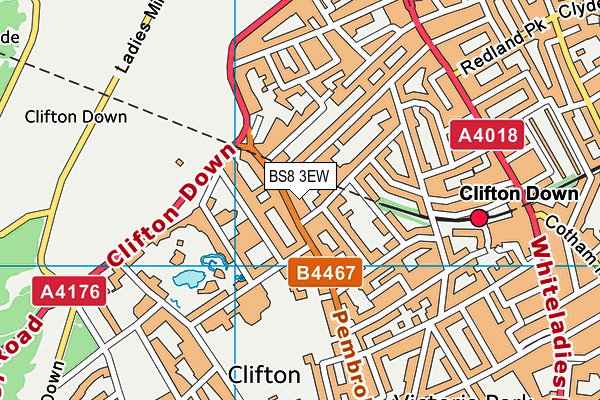 BS8 3EW map - OS VectorMap District (Ordnance Survey) BS8 3EW map - OS VectorMap District (Ordnance Survey)