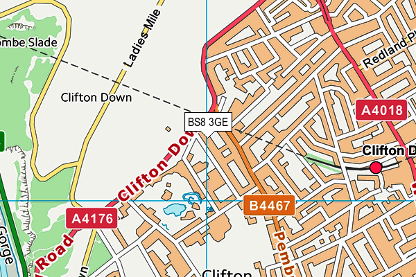 BS8 3GE map - OS VectorMap District (Ordnance Survey) BS8 3GE map - OS VectorMap District (Ordnance Survey)
