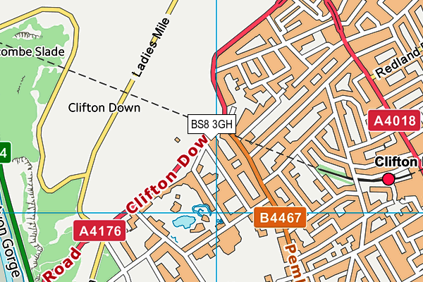 BS8 3GH map - OS VectorMap District (Ordnance Survey) BS8 3GH map - OS VectorMap District (Ordnance Survey)