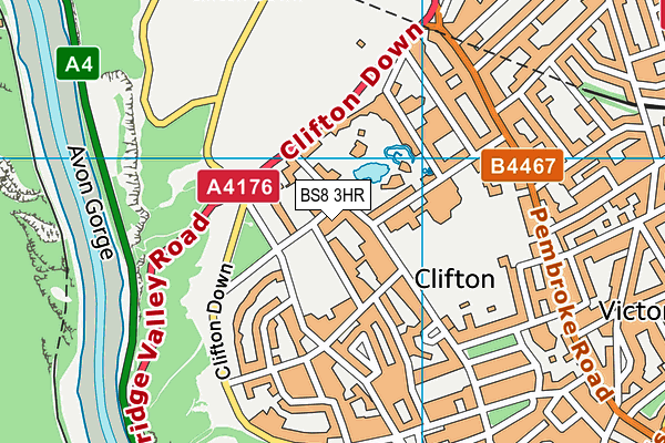 BS8 3HR map - OS VectorMap District (Ordnance Survey) BS8 3HR map - OS VectorMap District (Ordnance Survey)