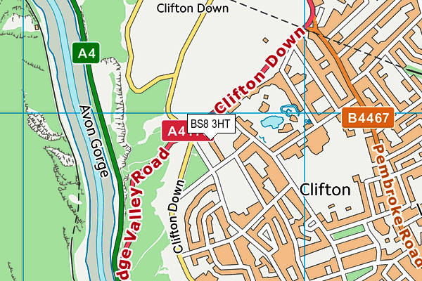 BS8 3HT map - OS VectorMap District (Ordnance Survey) BS8 3HT map - OS VectorMap District (Ordnance Survey)
