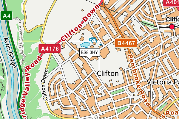 BS8 3HY map - OS VectorMap District (Ordnance Survey) BS8 3HY map - OS VectorMap District (Ordnance Survey)