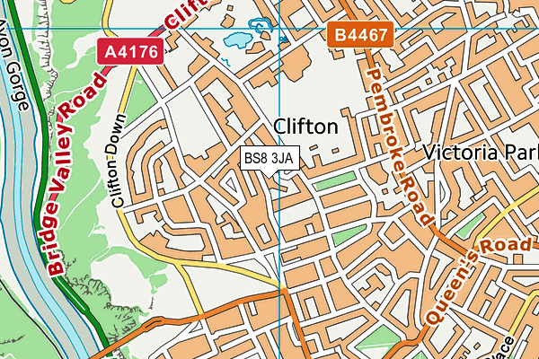 BS8 3JA map - OS VectorMap District (Ordnance Survey) BS8 3JA map - OS VectorMap District (Ordnance Survey)