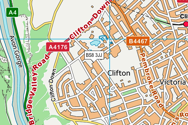 BS8 3JJ map - OS VectorMap District (Ordnance Survey) BS8 3JJ map - OS VectorMap District (Ordnance Survey)