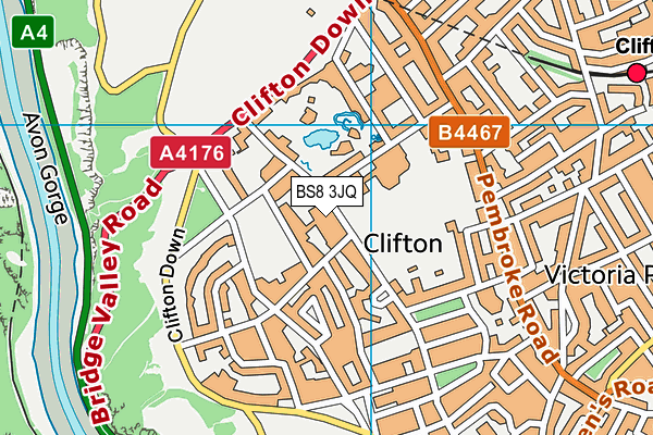 BS8 3JQ map - OS VectorMap District (Ordnance Survey) BS8 3JQ map - OS VectorMap District (Ordnance Survey)