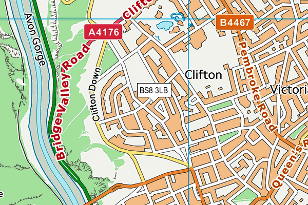 BS8 3LB map - OS VectorMap District (Ordnance Survey) BS8 3LB map - OS VectorMap District (Ordnance Survey)