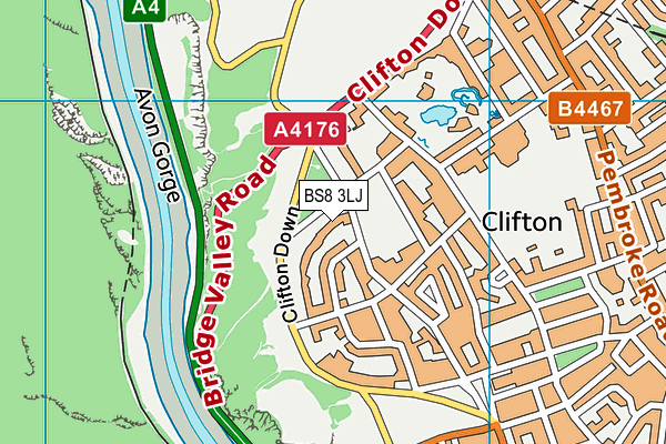BS8 3LJ map - OS VectorMap District (Ordnance Survey) BS8 3LJ map - OS VectorMap District (Ordnance Survey)