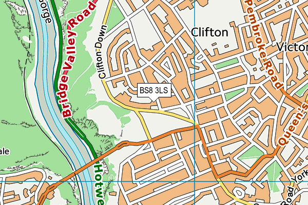 BS8 3LS map - OS VectorMap District (Ordnance Survey) BS8 3LS map - OS VectorMap District (Ordnance Survey)