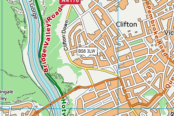BS8 3LW map - OS VectorMap District (Ordnance Survey) BS8 3LW map - OS VectorMap District (Ordnance Survey)