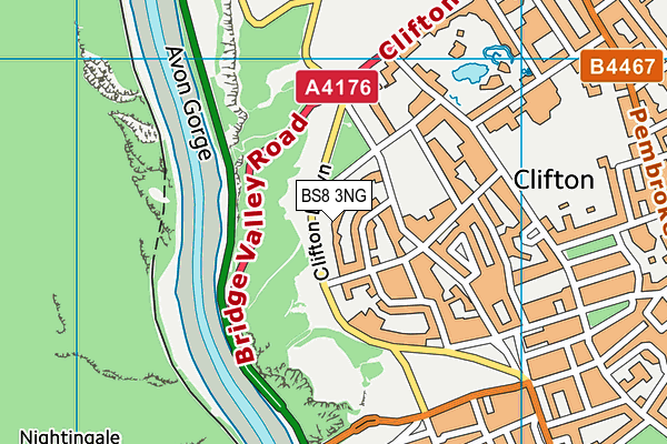BS8 3NG map - OS VectorMap District (Ordnance Survey) BS8 3NG map - OS VectorMap District (Ordnance Survey)