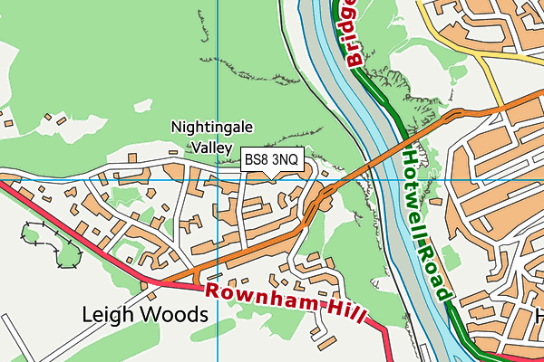 BS8 3NQ map - OS VectorMap District (Ordnance Survey)
