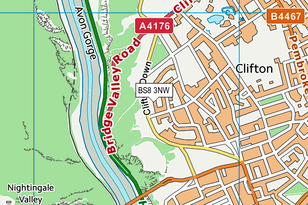 BS8 3NW map - OS VectorMap District (Ordnance Survey) BS8 3NW map - OS VectorMap District (Ordnance Survey)