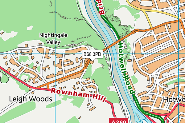 BS8 3PD map - OS VectorMap District (Ordnance Survey)