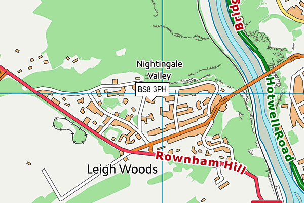 BS8 3PH map - OS VectorMap District (Ordnance Survey)