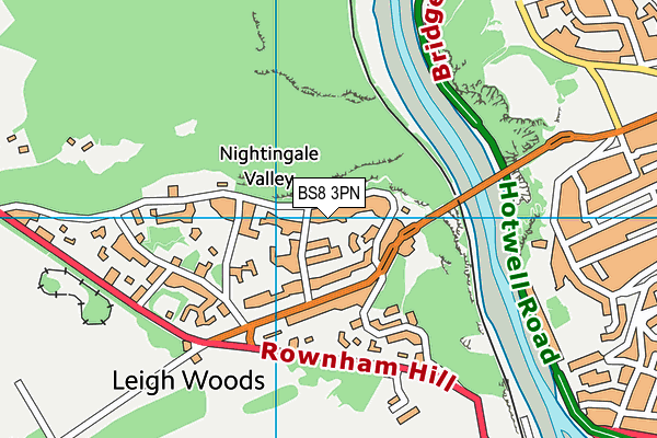 BS8 3PN map - OS VectorMap District (Ordnance Survey)