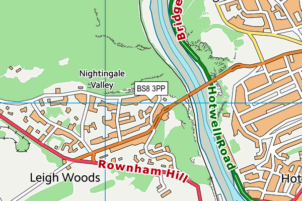 BS8 3PP map - OS VectorMap District (Ordnance Survey)