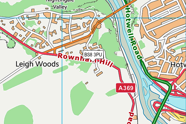 BS8 3PU map - OS VectorMap District (Ordnance Survey)