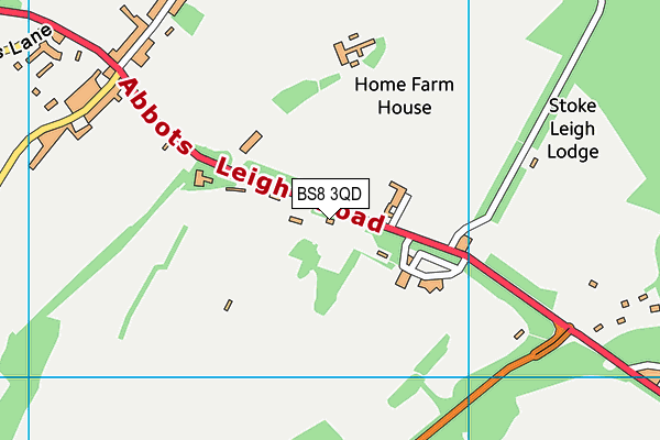 BS8 3QD map - OS VectorMap District (Ordnance Survey)