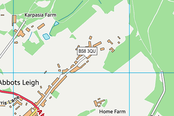 BS8 3QU map - OS VectorMap District (Ordnance Survey)