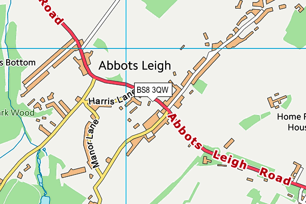BS8 3QW map - OS VectorMap District (Ordnance Survey)