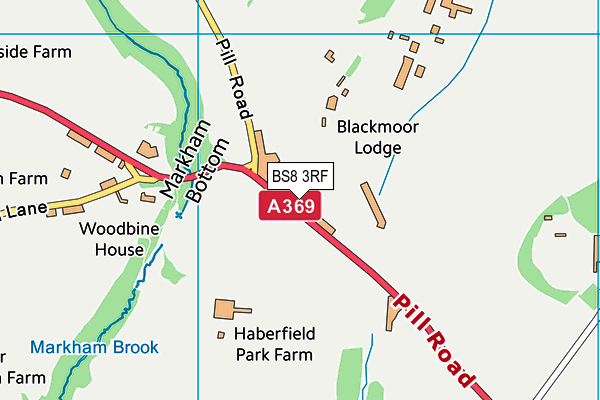 BS8 3RF map - OS VectorMap District (Ordnance Survey)